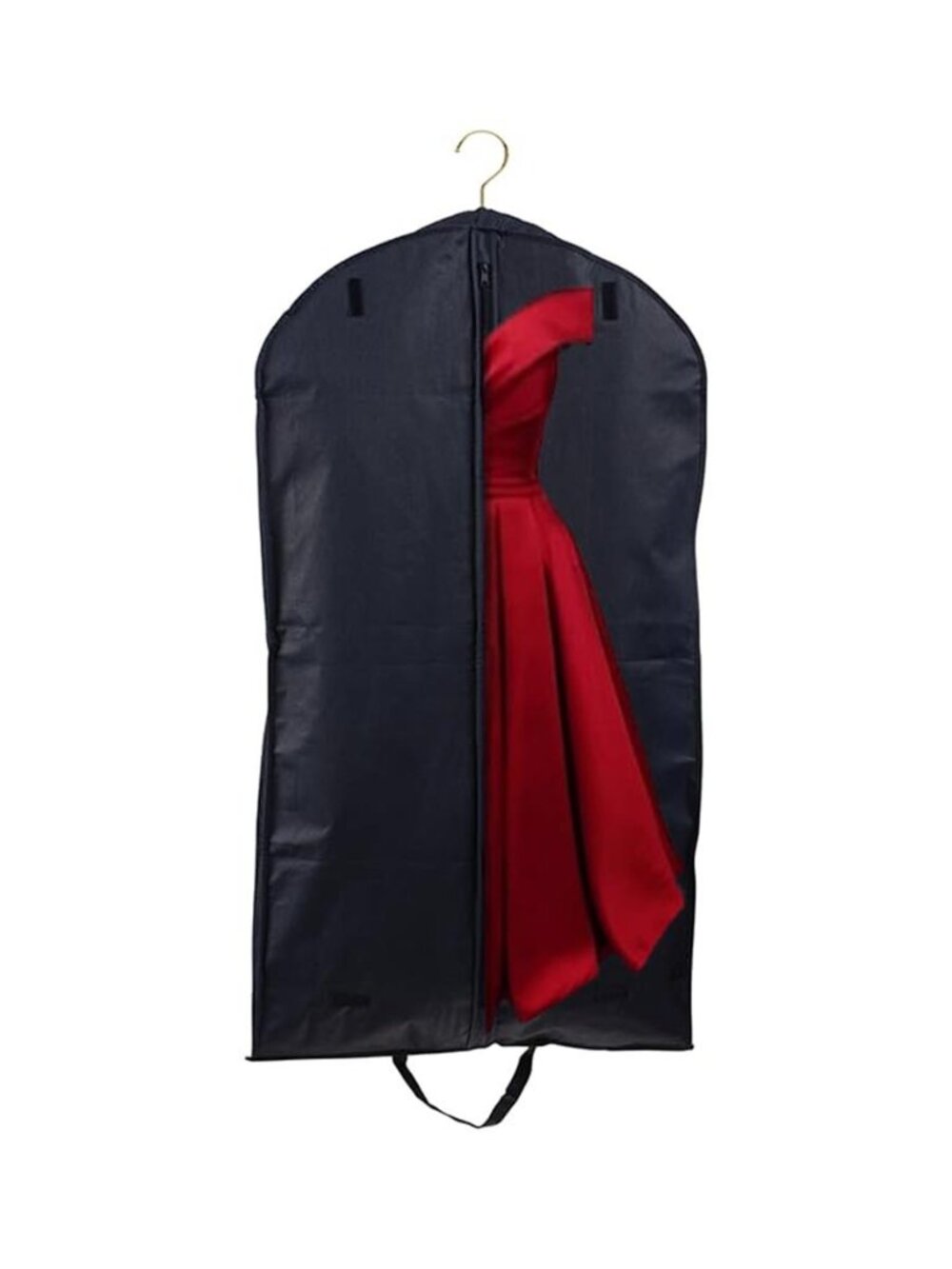 Black Garment Bag Suit Dress Coat Storage Travel Hanging Clothes Protector